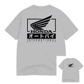 Retro Motorcycle Series Printed Loose Neck Short Sleeve Hip Hop New Top  Non-Winged Motorcycle T-Shirt Racing Men'S T-Shirt