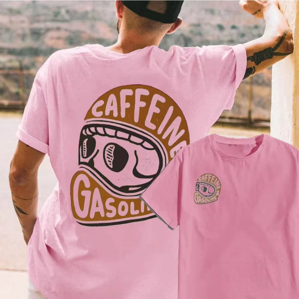 2025 Latest Original Pattern Printed Cotton T-Shirt Men'S Summer Casual Top Short Sleeve Classic Fashion Crew-Neck T-Shirt