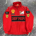 High-Quality F1 Racing Embroidered Jacket Locomotive Riding Jacket Couple Coat for  F430 488 Stradale Roma F8 Spider SF90